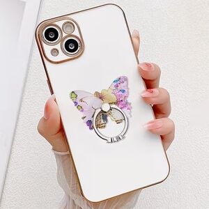 Cellphone Butterfly Diamond Ring Holder‎ Rotates 360 Degrees, Cellphone Stand
